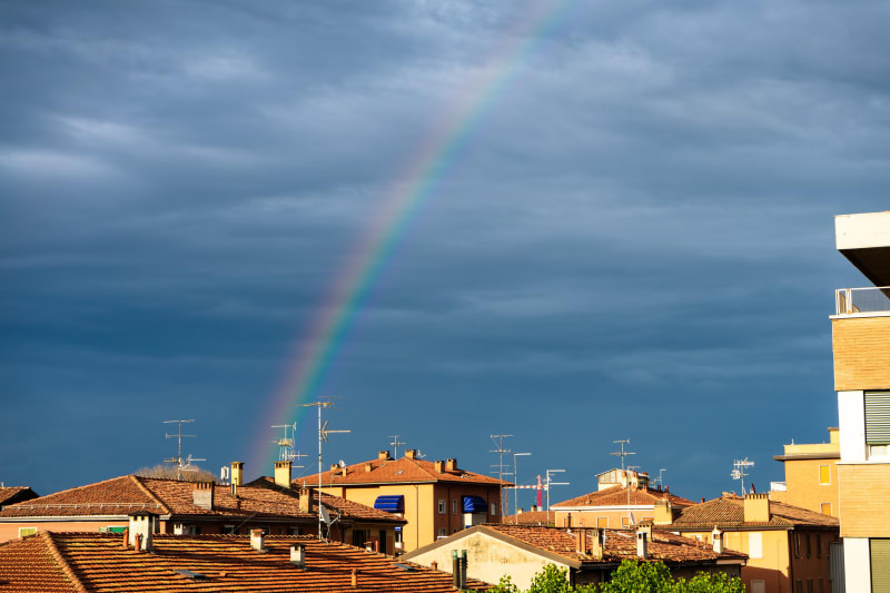 Rainbow over Bologna