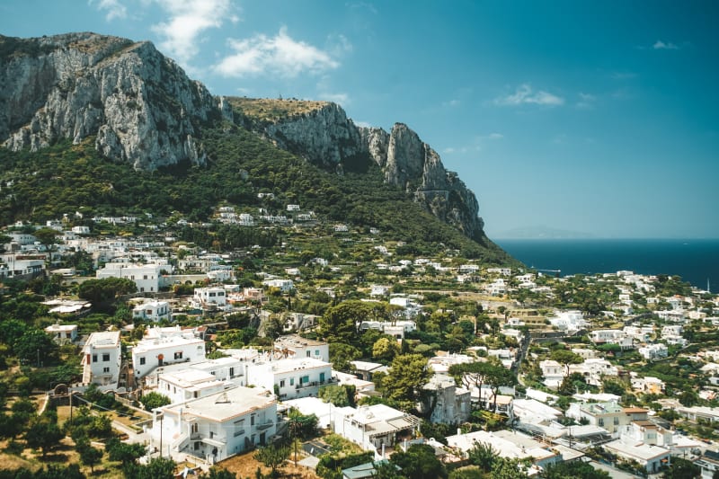 Overlooking Capri from the Terrace