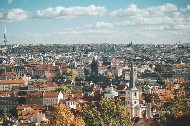 Overlooking Prague from the Castle