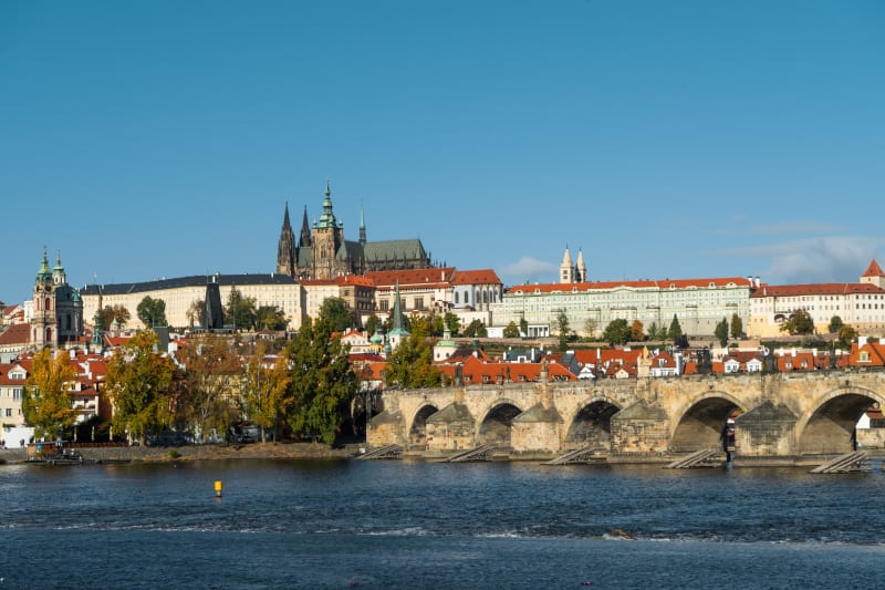 Prague Castle over the Vltava