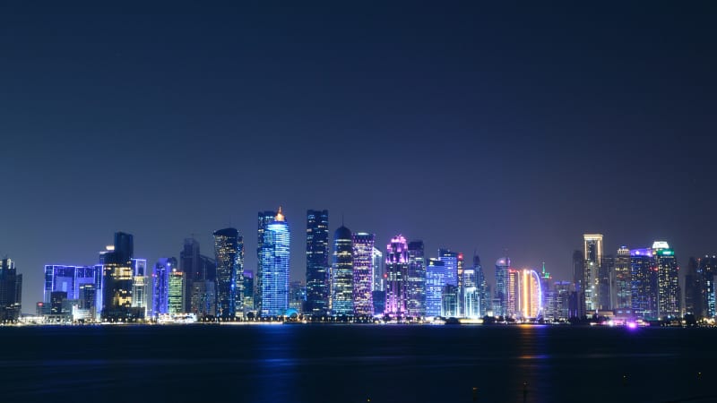Doha Corniche at Night