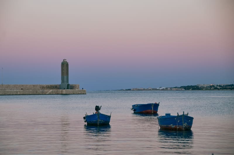 Bari Harbour at Dusk
