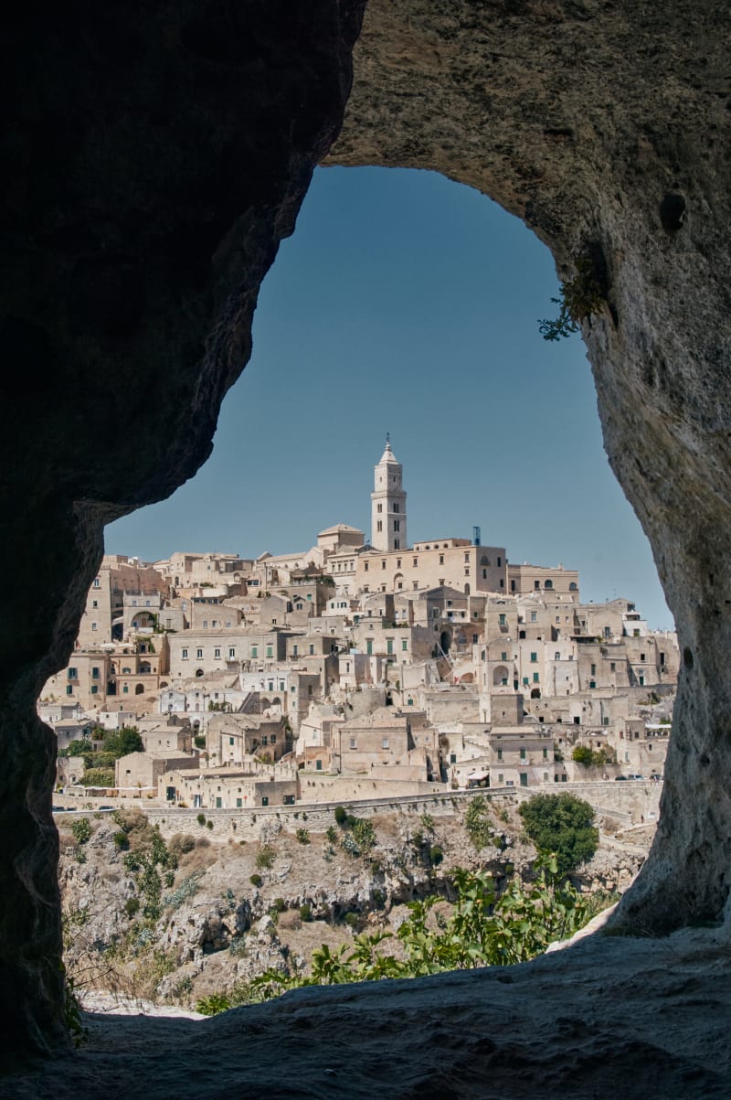 Matera from the Cave