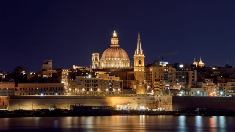 St. John's Co-Cathedral at Night