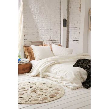 Magical Thinking Pom Fringe Duvet Cover Hinted