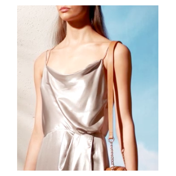 h&m shimmering metallic dress