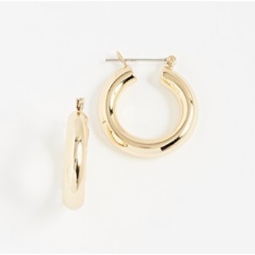 Lutana druzy shop hoop earrings