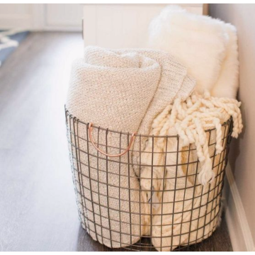 Blanket basket wire cheap