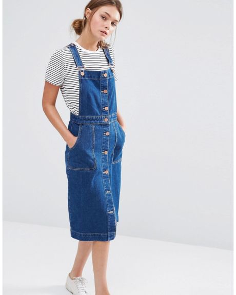 oasis dungaree dress