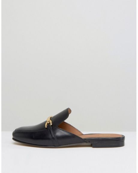 leather mule loafers
