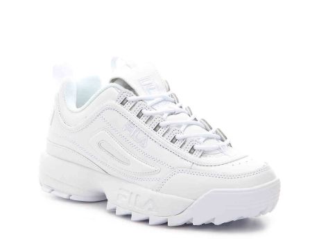 fila disruptor 2 mono white