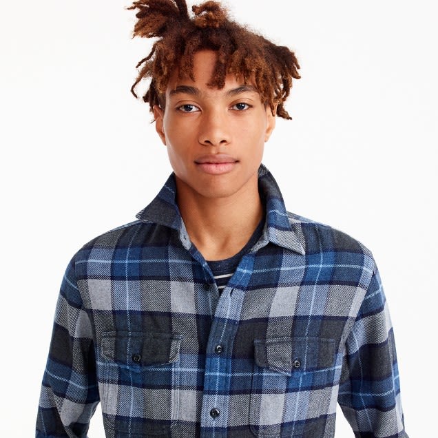 Barnes heavyweight flannel shirt - Hinted