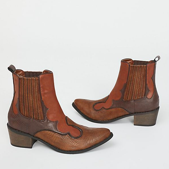 coconuts cavalier western bootie