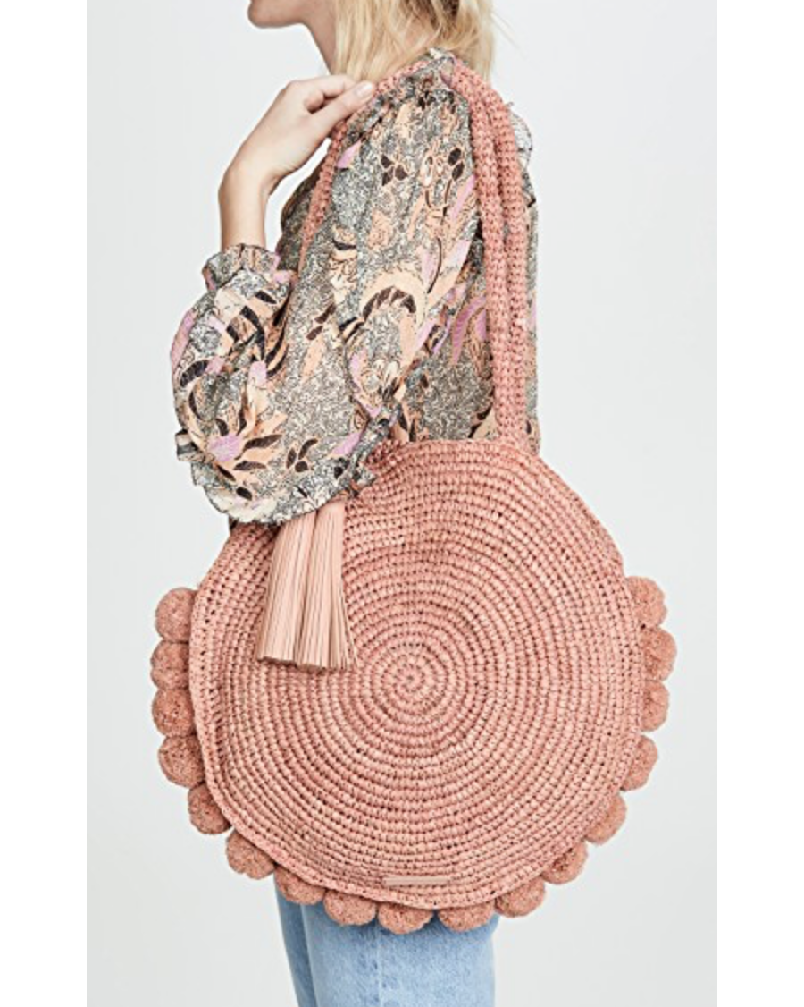 loeffler randall straw circle tote