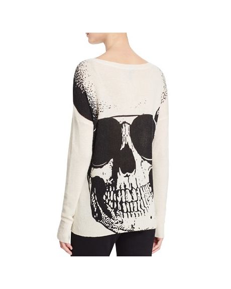 Aqua top skull sweater