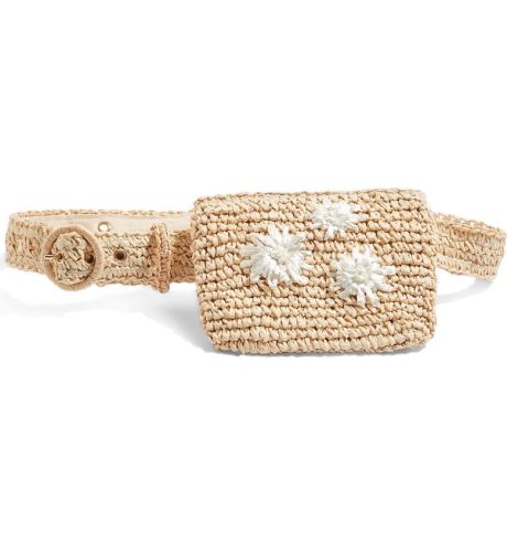 Topshop straw belt bag sale
