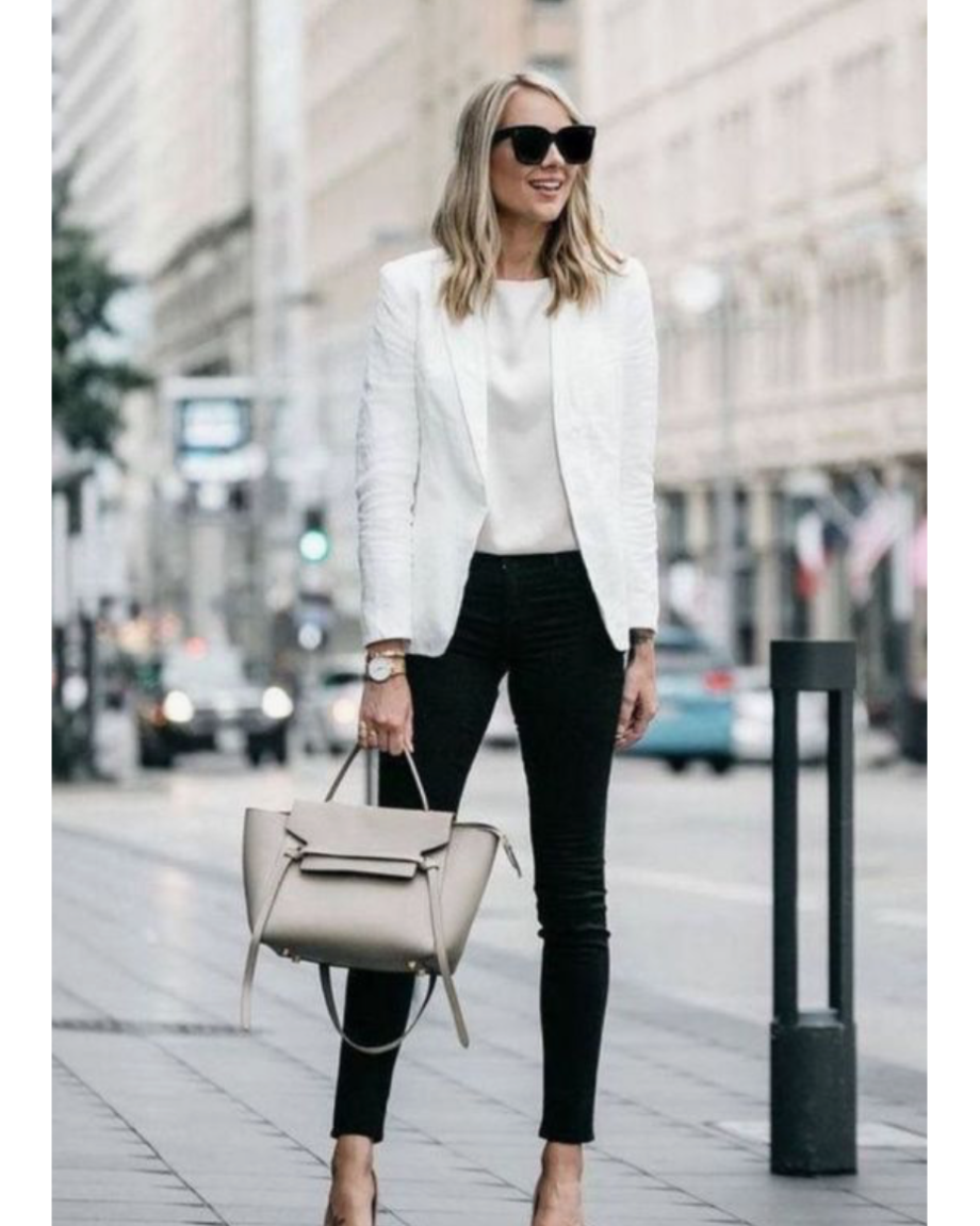 White open blazer shop
