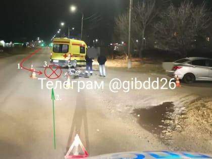 Открытый перелом бедра получил в ДТП на Ставрополье подросток-мотоциклист