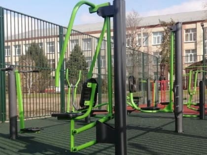 В селе Красногвардейского округа построили новую спортплощадку по губернаторской программе