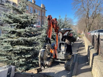 Благоустройство центральной части города начали в Пятигорске