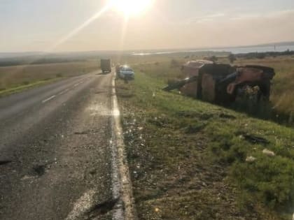 В Шпаковском округе перевернулась спецтехника