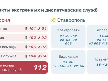Если горит скатерть и пропала вода: куда  ставропольцам звонить в случае ЧП в новогодние праздники