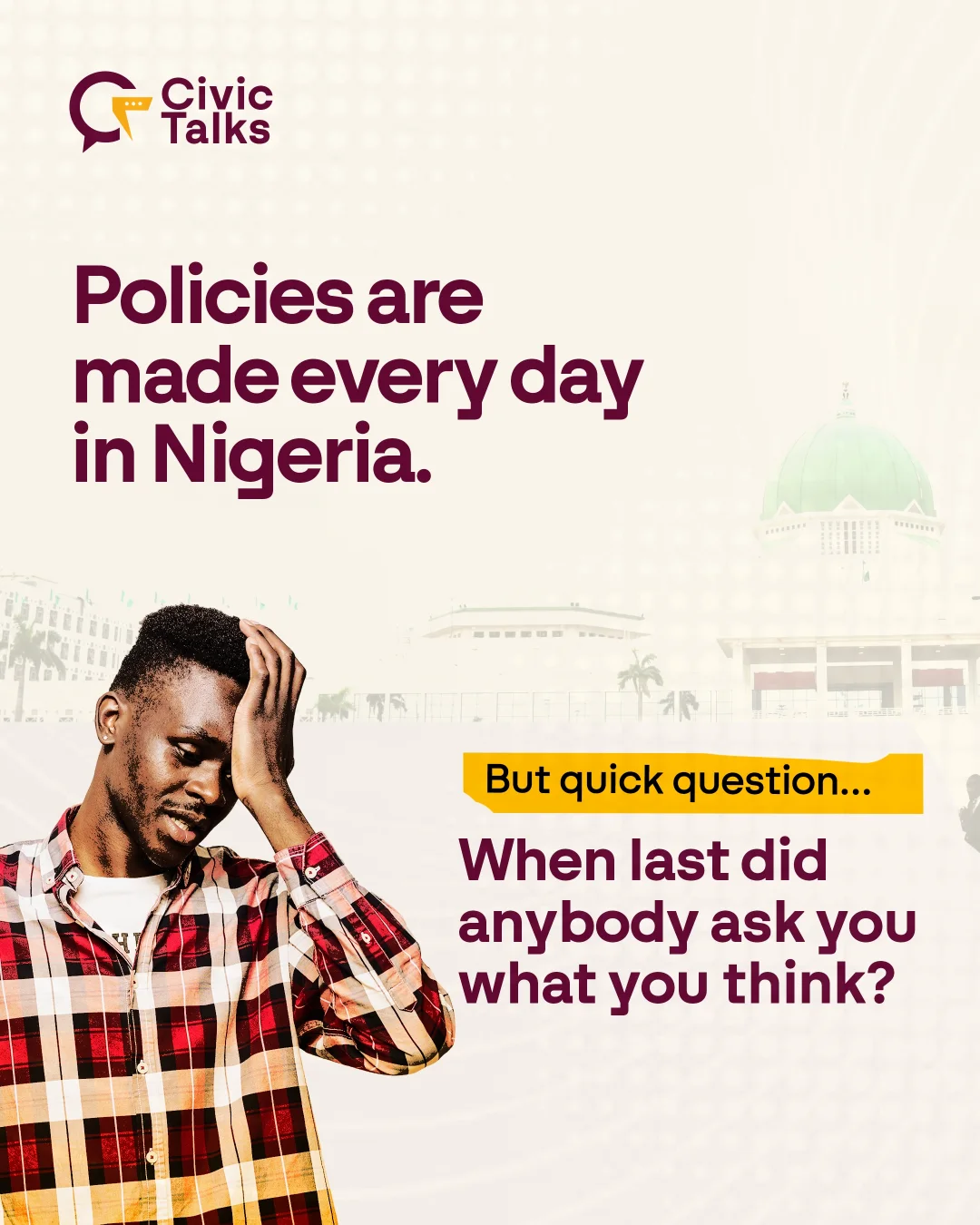 Civic Talks participant