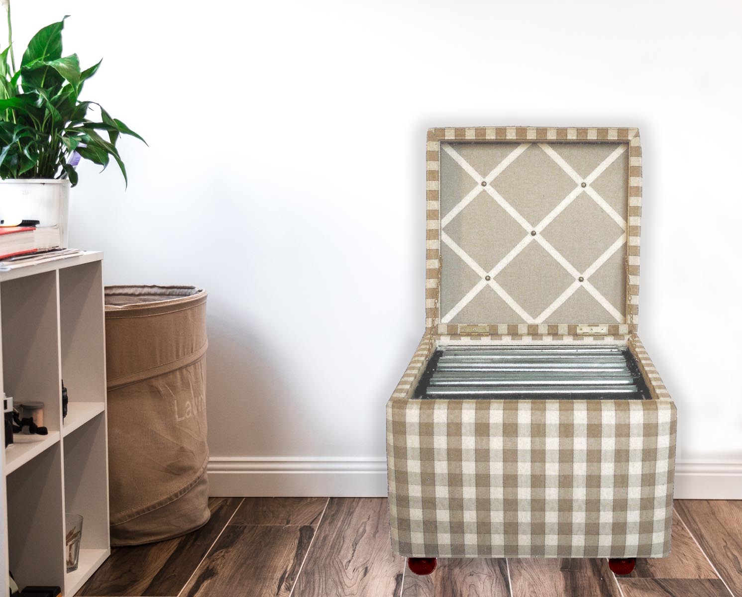 Filing Chest/Ottoman – Ian Mankin SUFFOLK CHECK