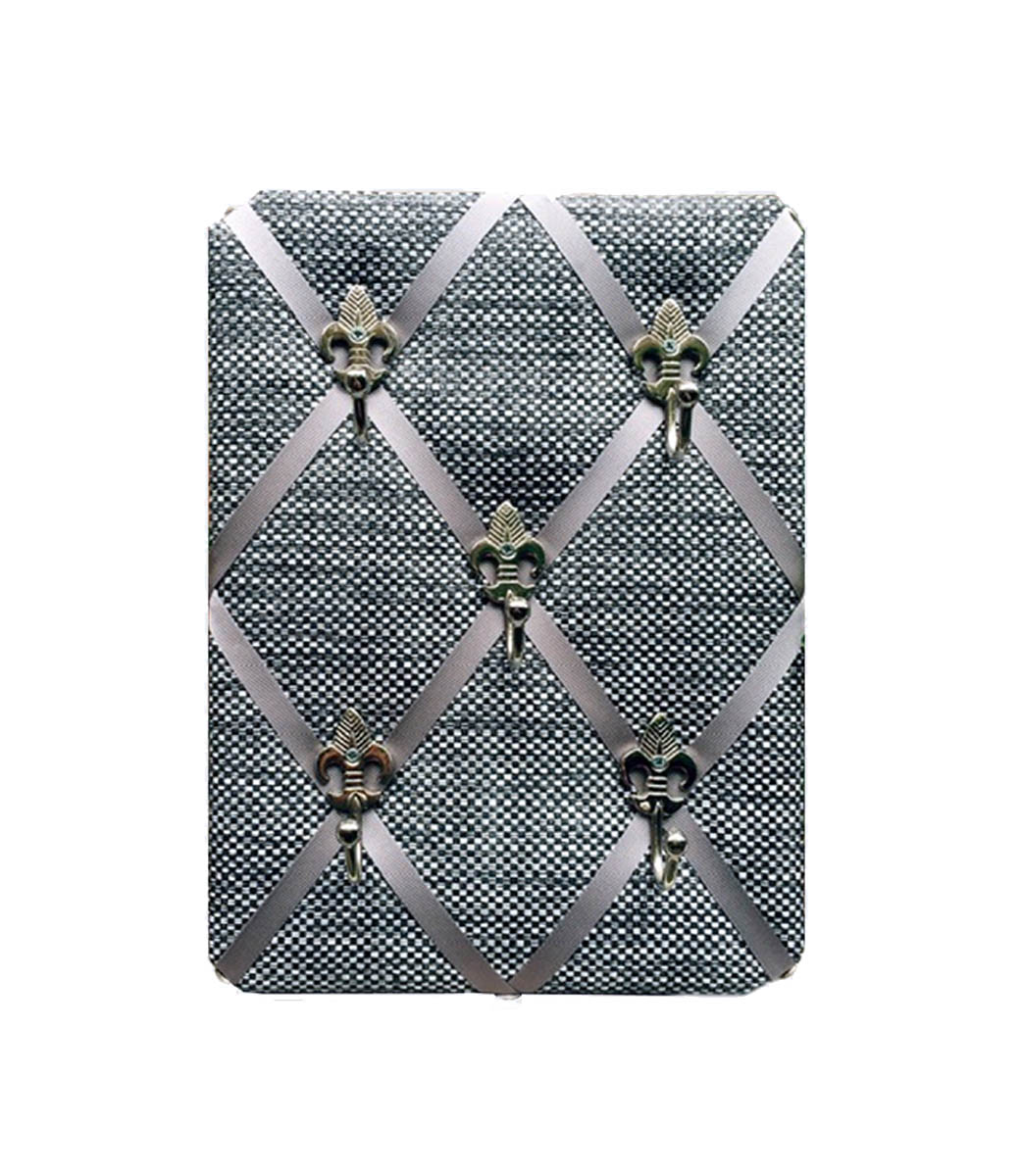 Key Holder – Silver Grey Weave