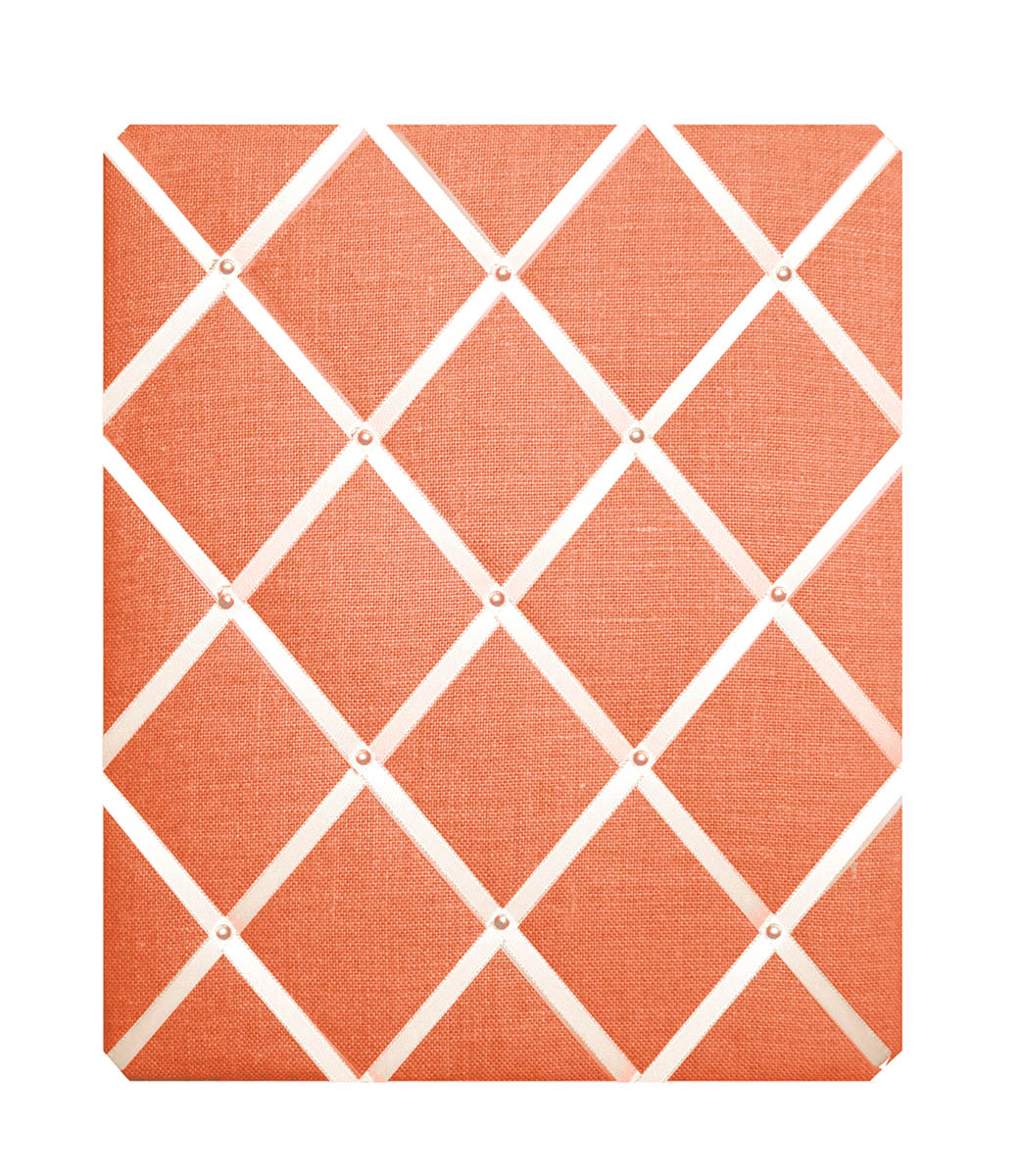 Notice Board – Laura Ashley Linen (Orange)