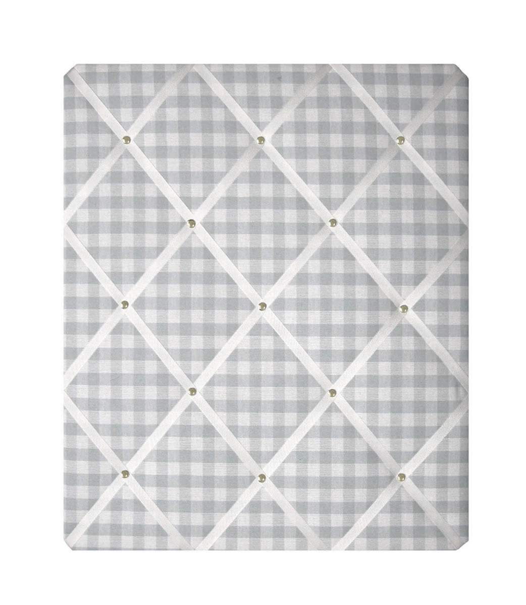 Notice Board – Laura Ashley Light Grey Gingham