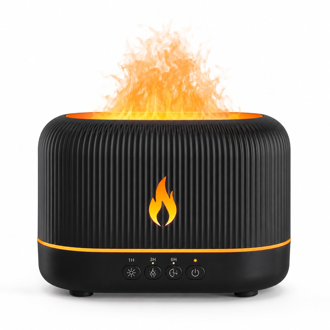 Flame Aura Smart Aroma Diffuser Humidifier – 7 Color LED Night Light, Ultrasonic Mist & Essential Oil Diffuser