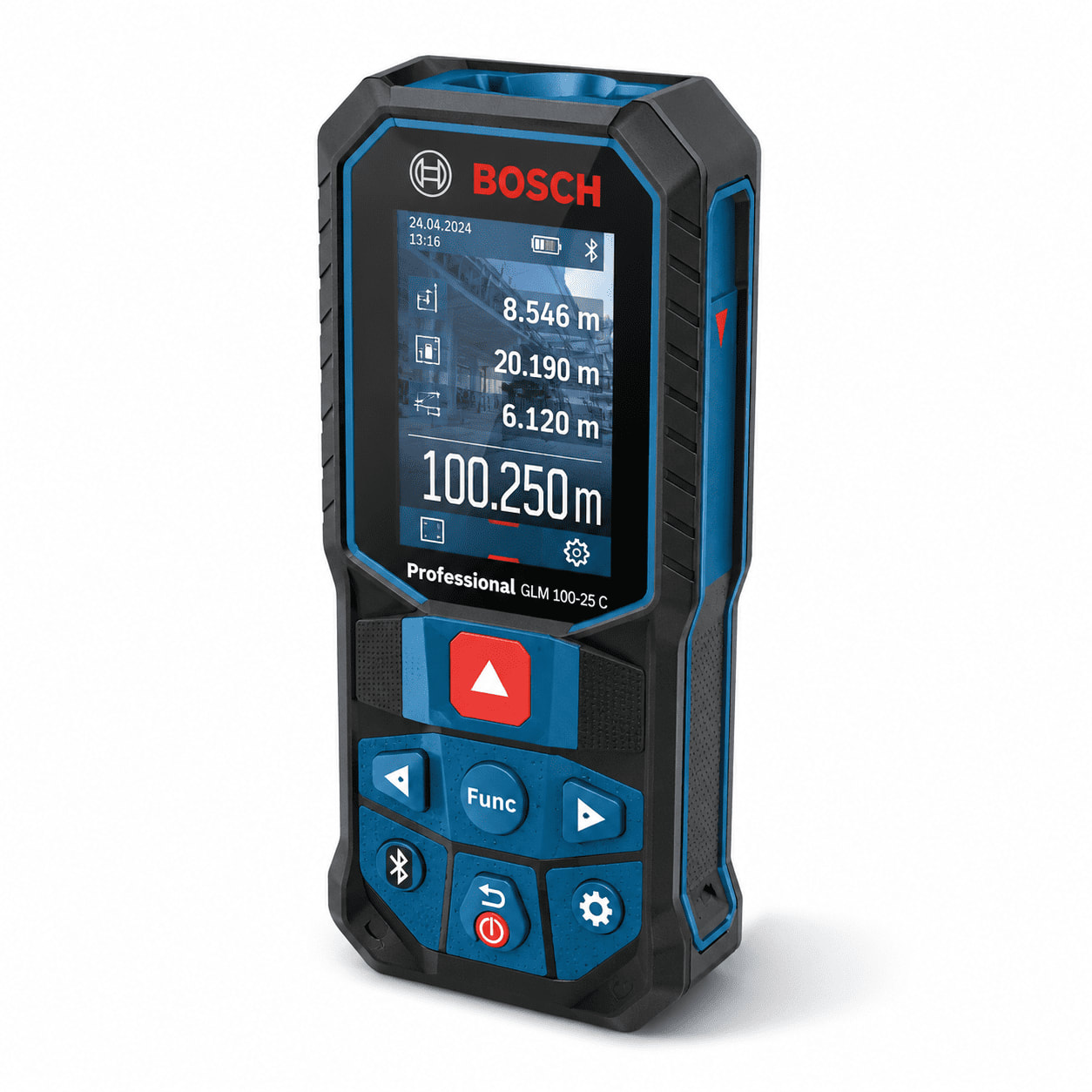 Bosch GLM 100-25 C Professional Laser Distance Meter | Bluetooth Smart Measuring Device | 100 Meter Range