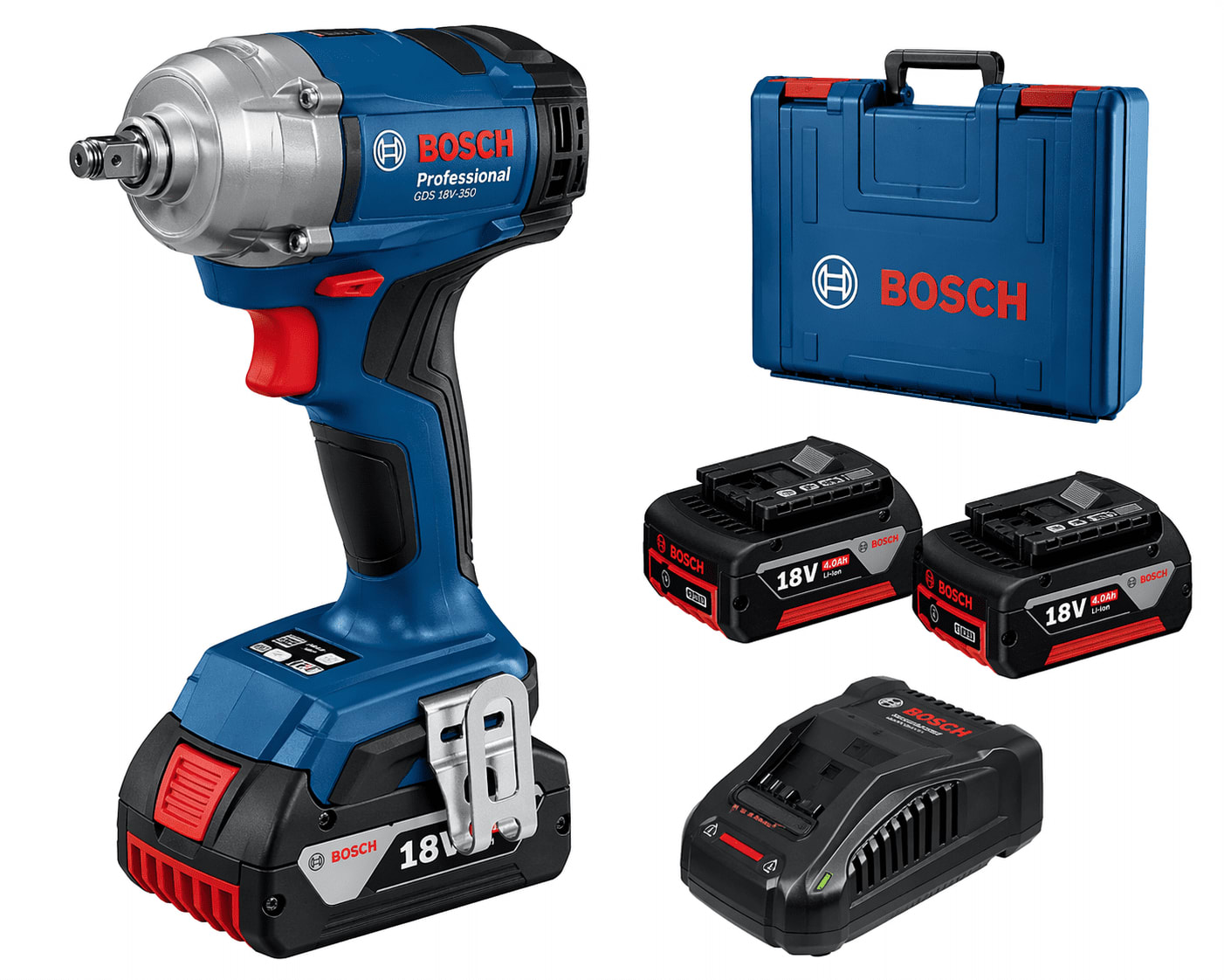 BOSCH GDS 18V-350 Professional Impact Wrench Kit