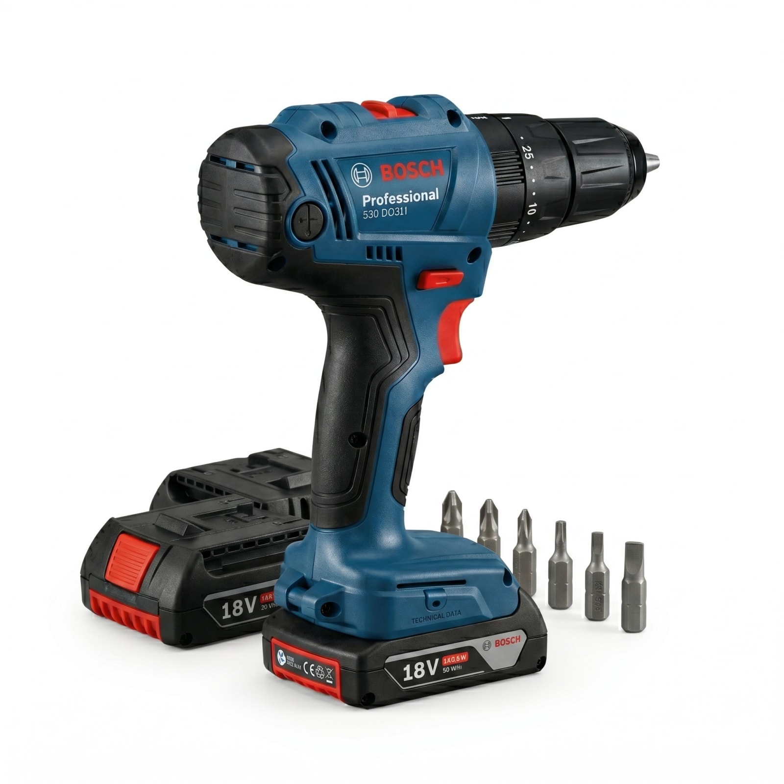 BOSCH GSB 183-LI Professional Impact Drill Driver Kit (2 Battery)