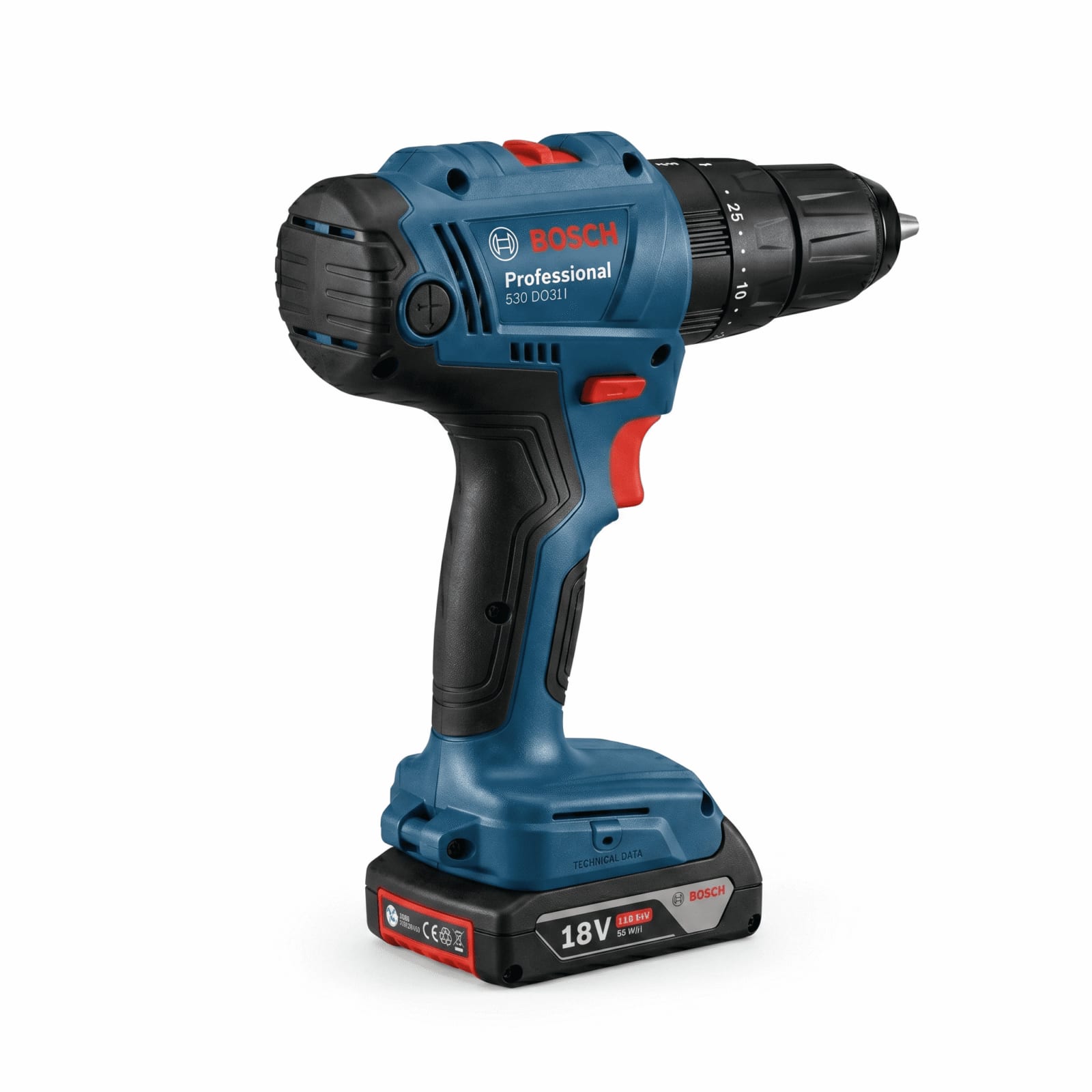 BOSCH GSB 183-LI Professional Impact Drill Driver Kit (2 Battery)