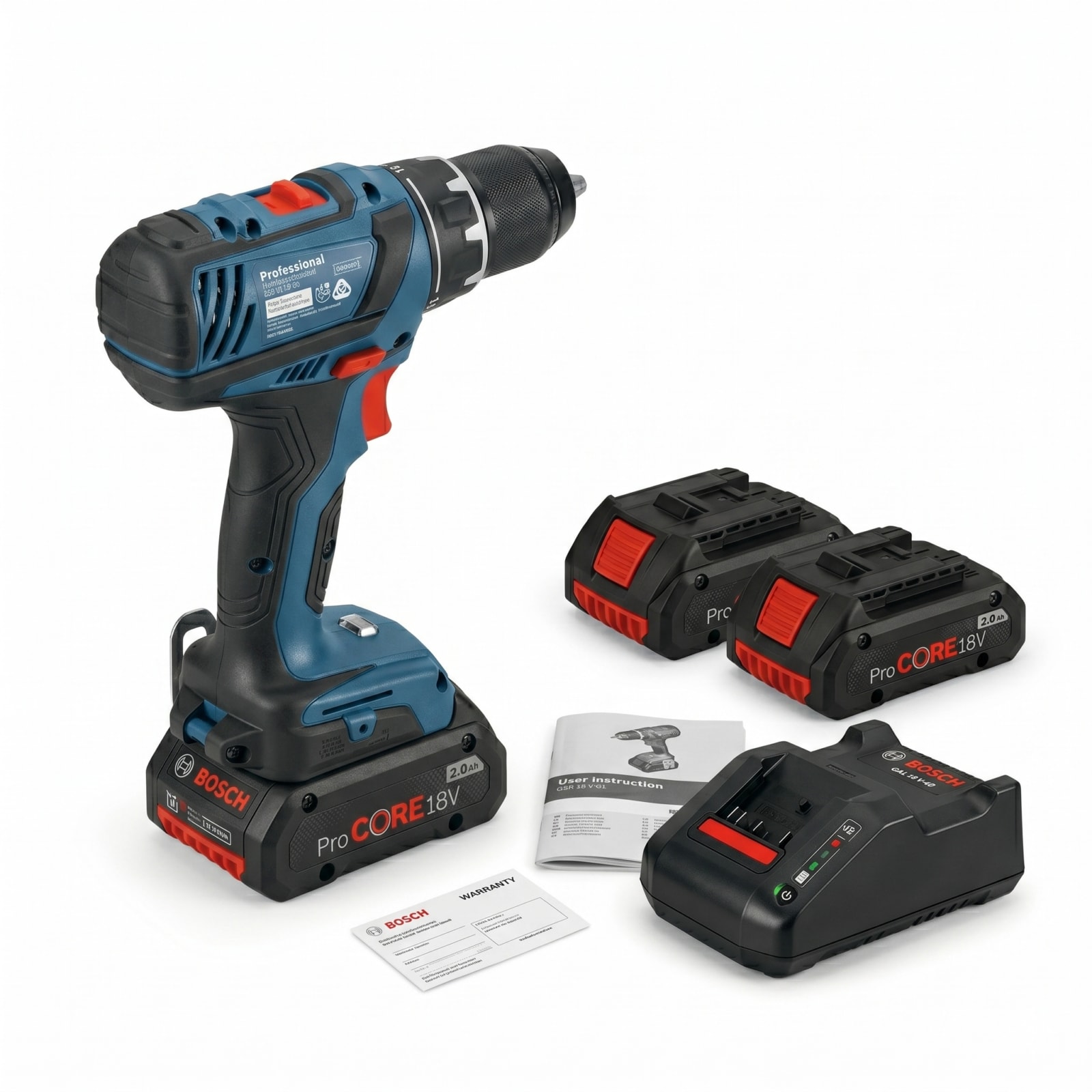 BOSCH GSR 18V-65 Professional Drill Driver Kit