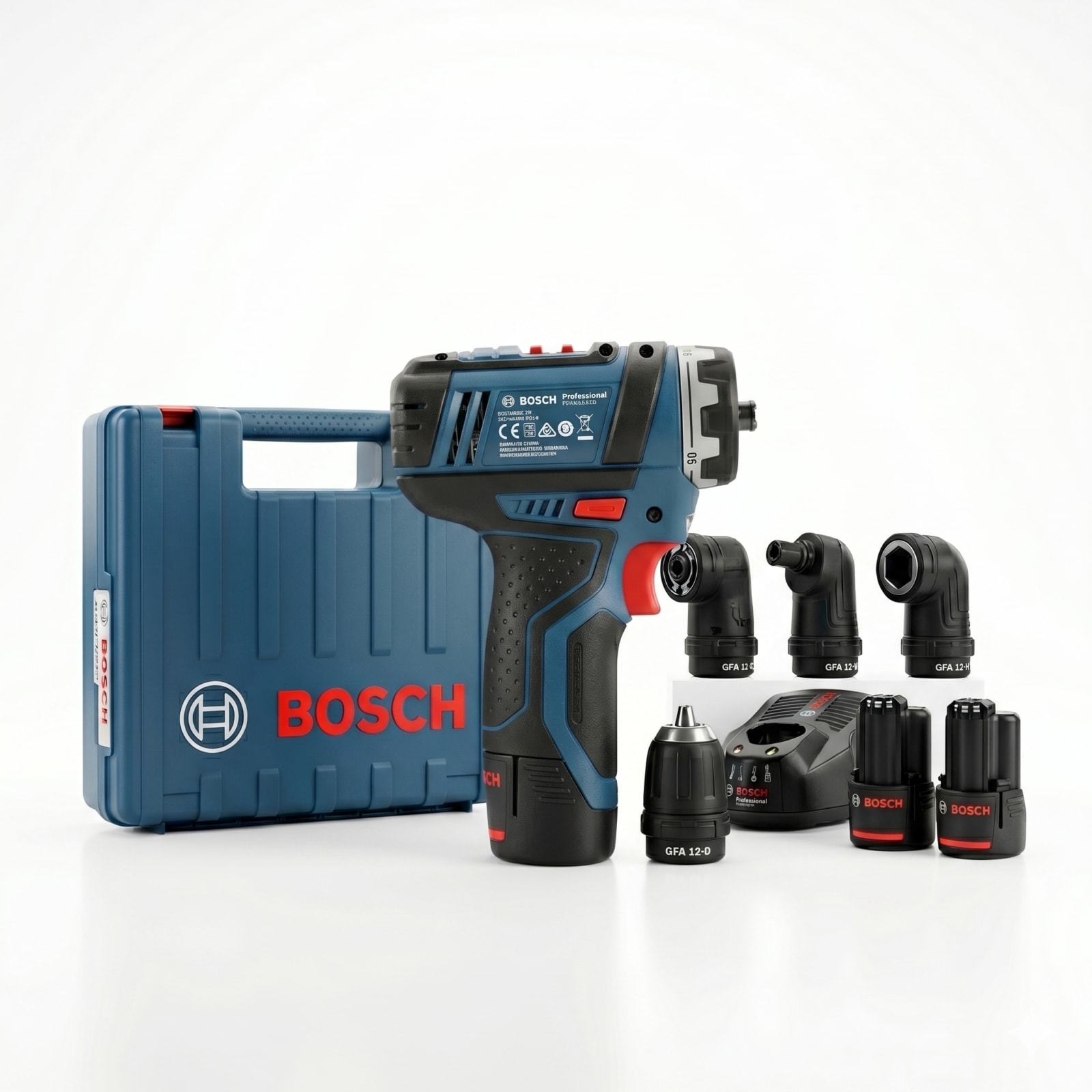 BOSCH GSR 12V-15 FC Professional Drill Driver Kit – 12V FlexiClick System