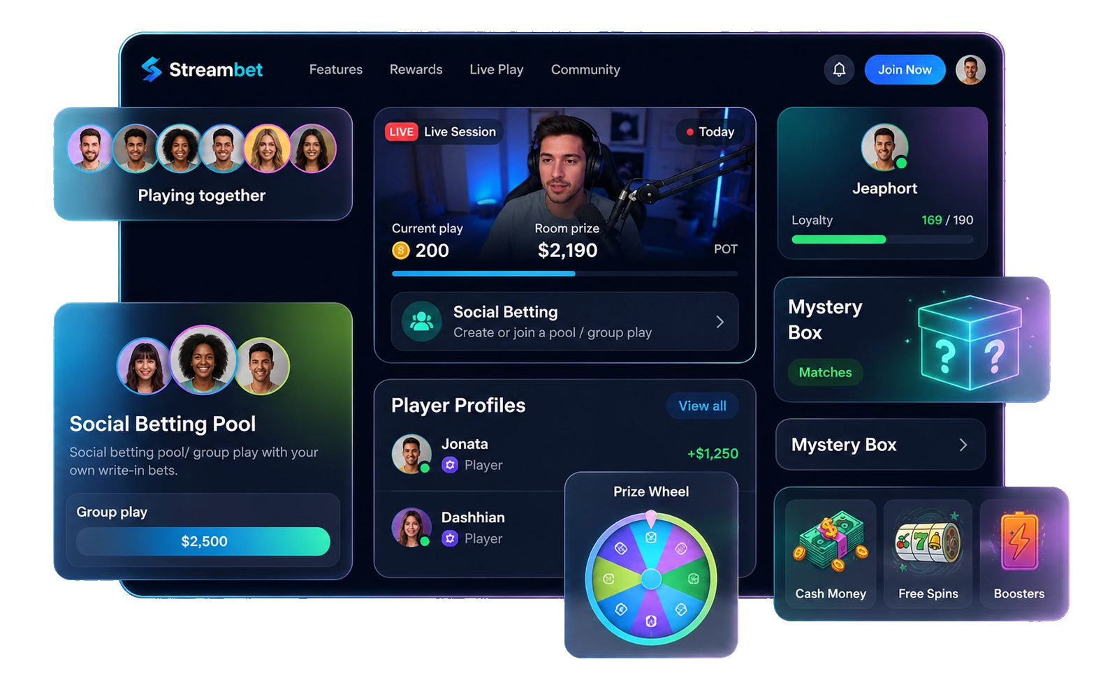 Streambet social casino platform preview