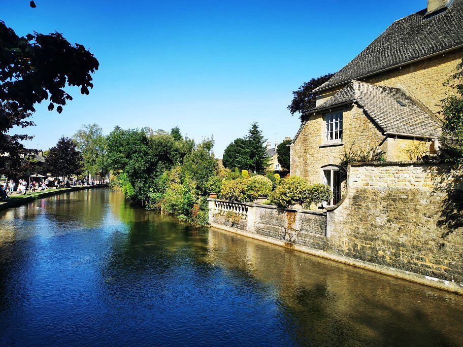 Beautiful Burton on Water village in the UK with historic cottages