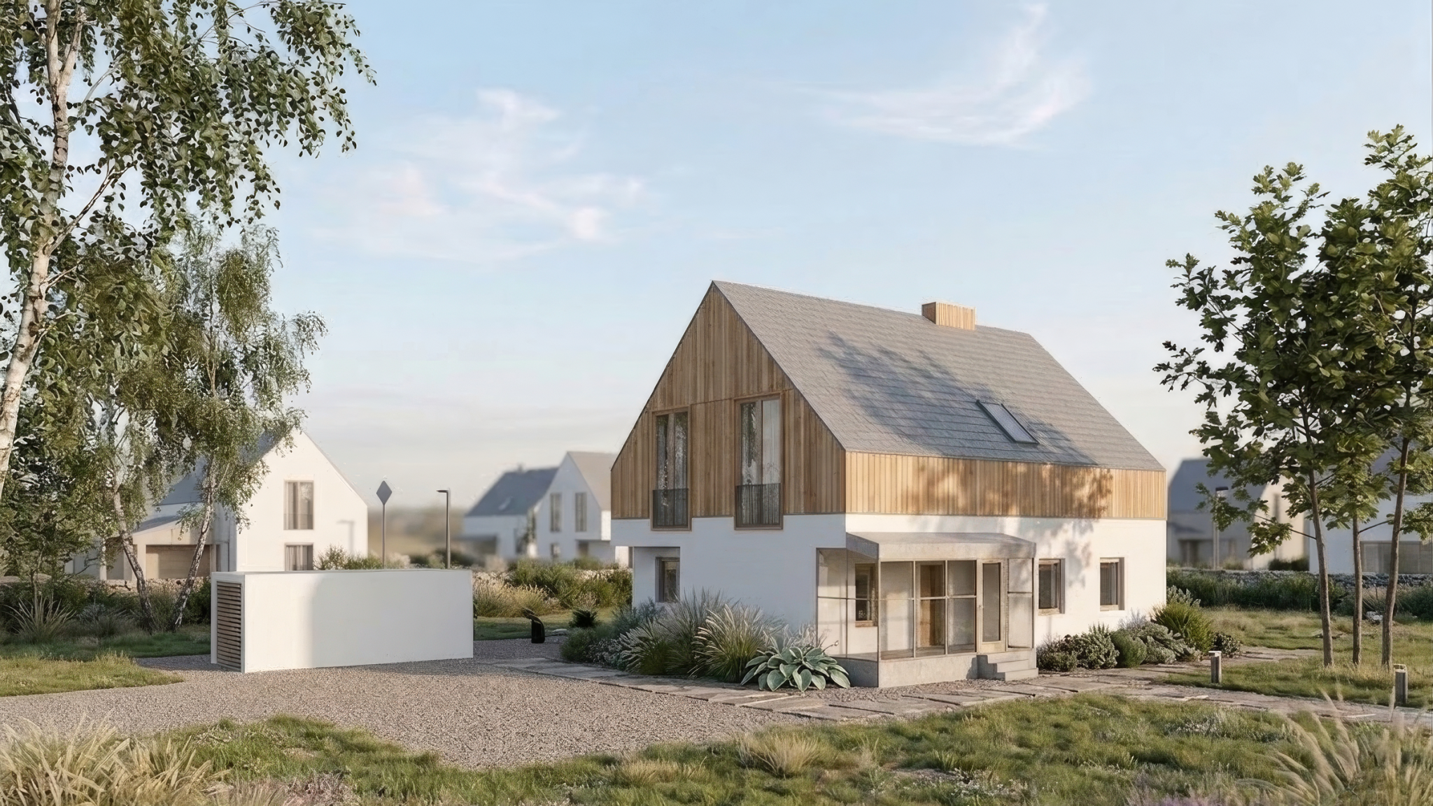 Aufstockung in Holzbauweise – Rendering