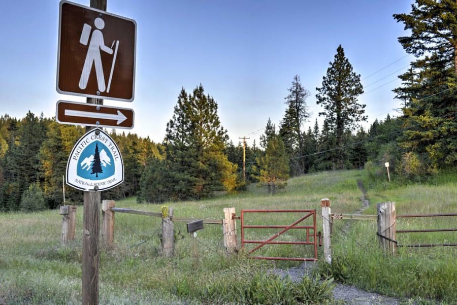 The Pacific Crest Trail running through the sanctuary