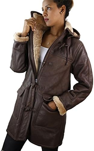 Vue 3 de Manteau Femme Veste Cuir