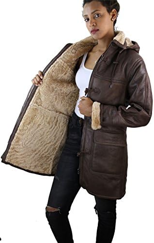 Vue 4 de Manteau Femme Veste Cuir