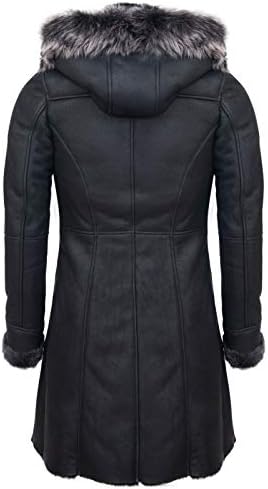 Vue 2 de Manteau Capuche Noir