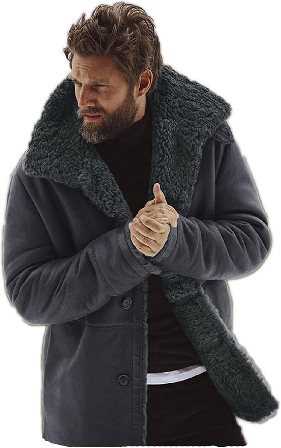 Veste Longue En Daim