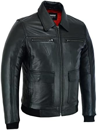 Vue 2 de Veste Pilote Bomber Classique