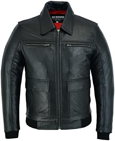 Vue 3 de Veste Pilote Bomber Classique