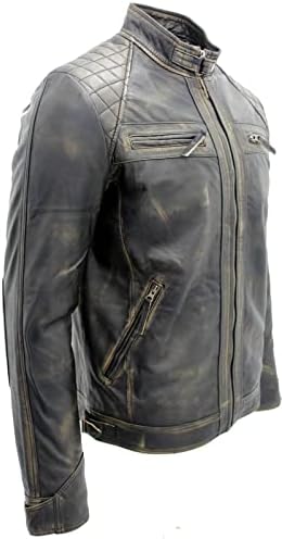 Vue 2 de Veste Homme Retro Matelassee