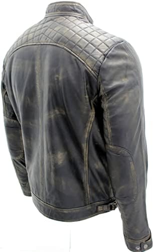 Vue 4 de Veste Homme Retro Matelassee